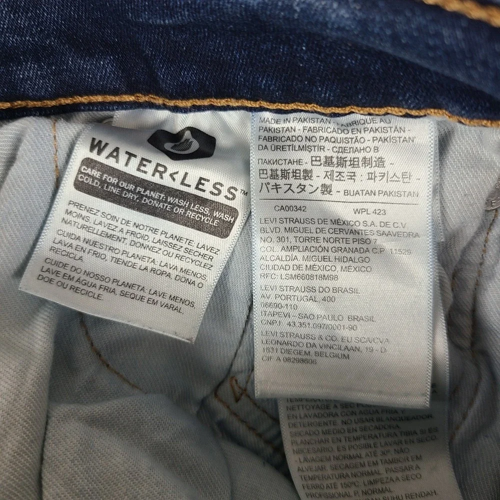 Levi's 511 Jeans Mens 28x30‎ Blue Slim Fit Dark Wash Denim